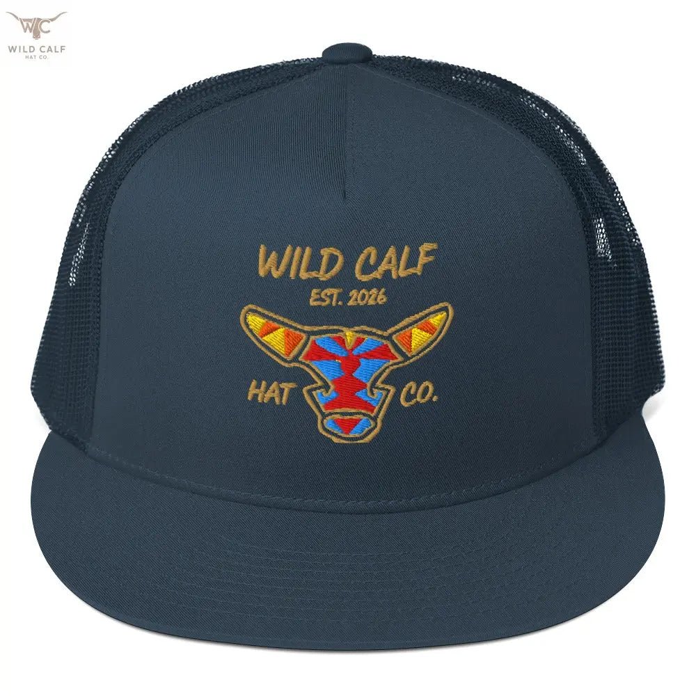 Wild Calf Emblem Trucker Cap - Wild Calf Hat Company
