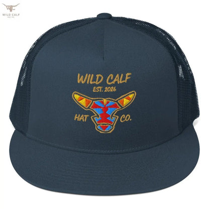 Wild Calf Emblem Trucker Cap - Wild Calf Hat Company