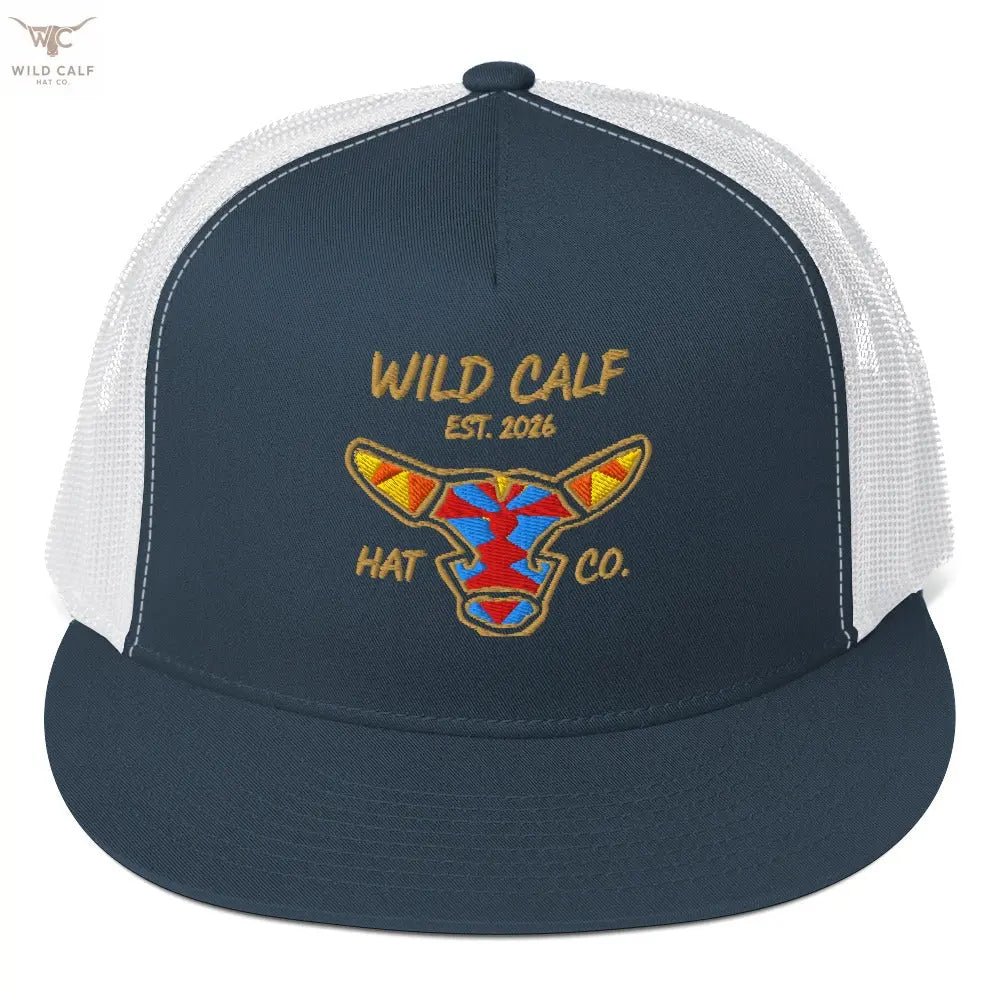 Wild Calf Emblem Trucker Cap - Wild Calf Hat Company