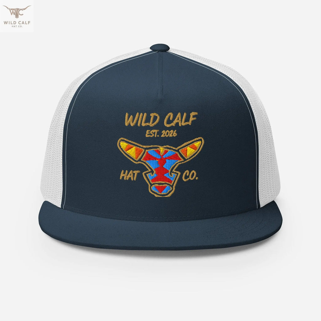 Wild Calf Emblem Trucker Cap - Wild Calf Hat Company