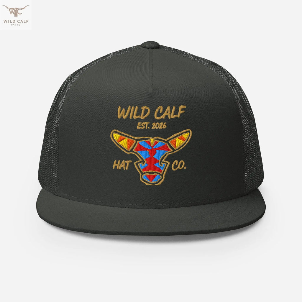 Wild Calf Emblem Trucker Cap - Wild Calf Hat Company