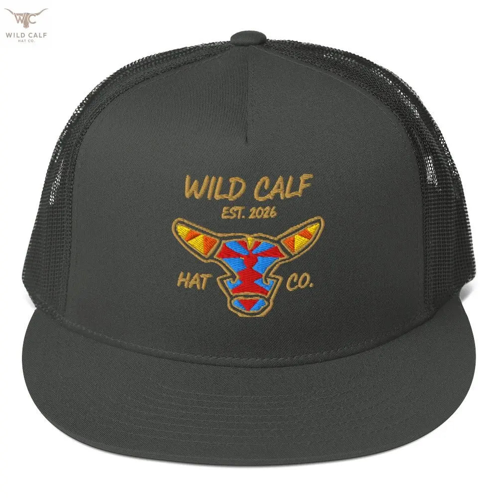 Wild Calf Emblem Trucker Cap - Wild Calf Hat Company