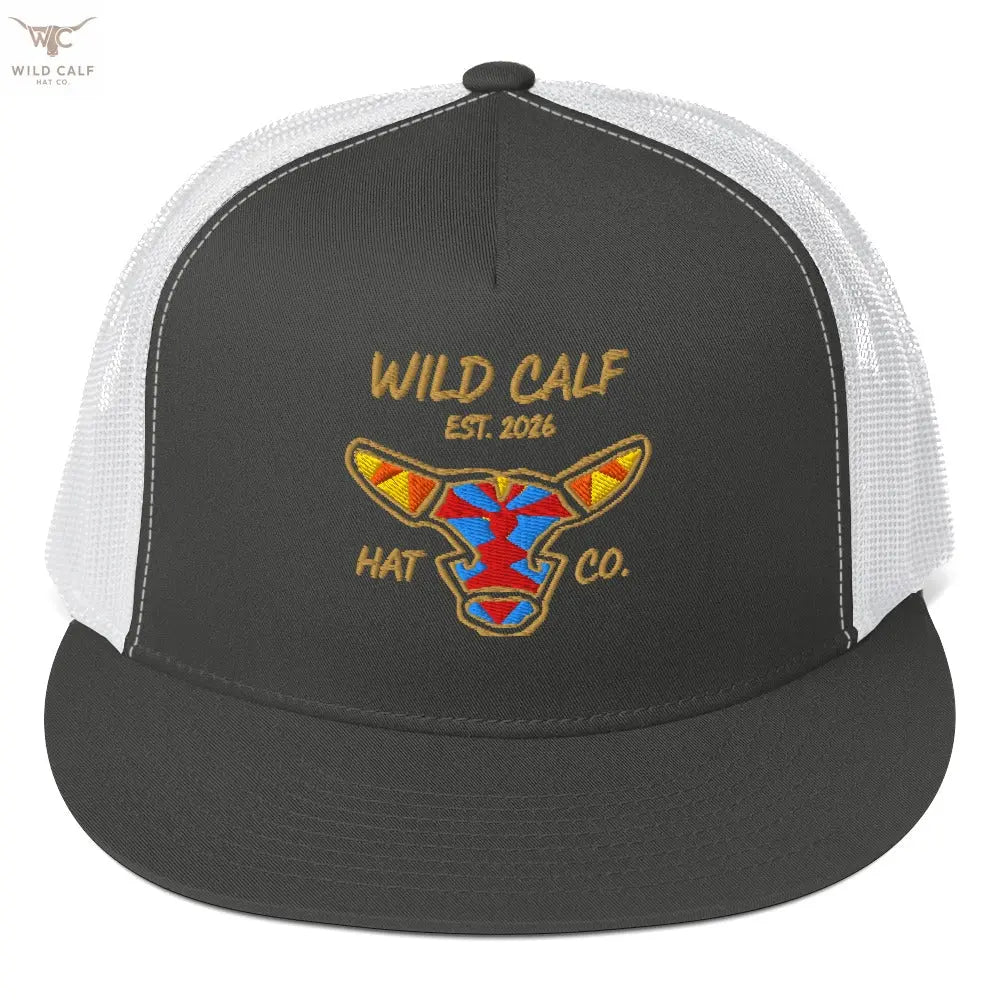 Wild Calf Emblem Trucker Cap - Wild Calf Hat Company