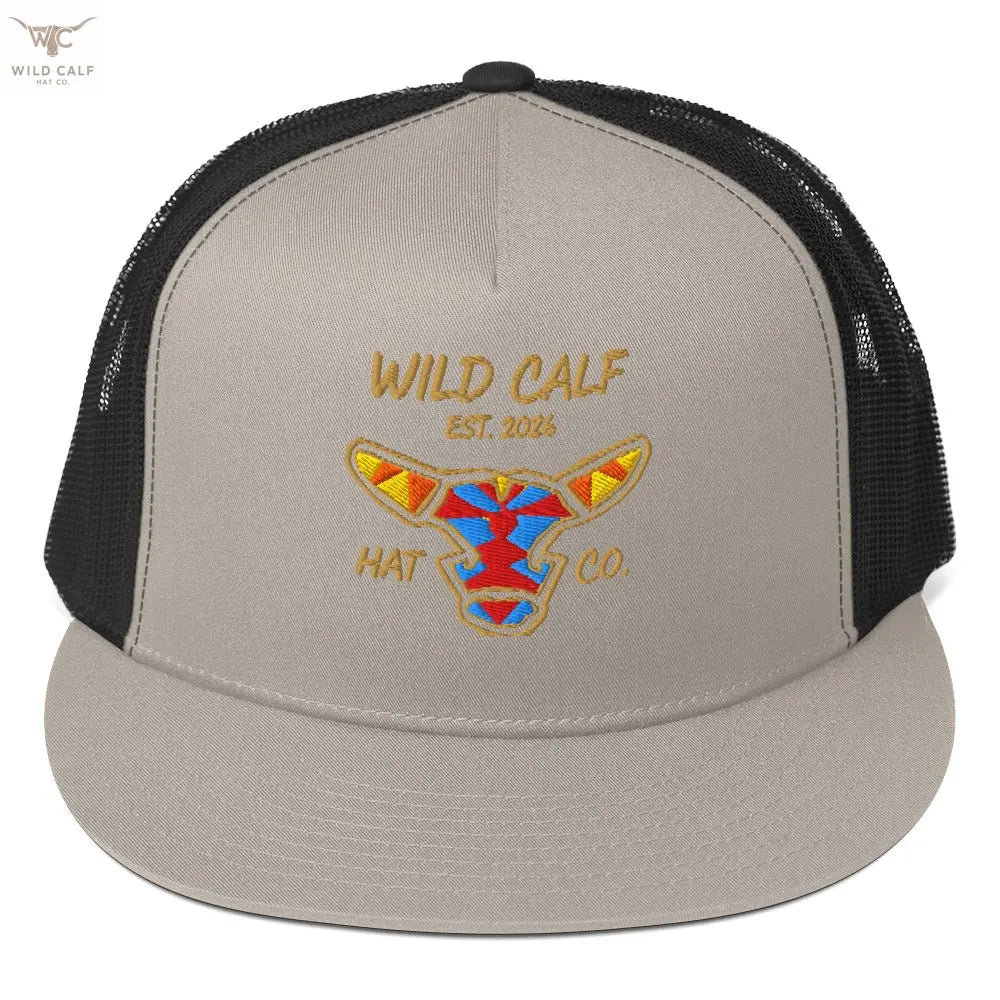 Wild Calf Emblem Trucker Cap - Wild Calf Hat Company