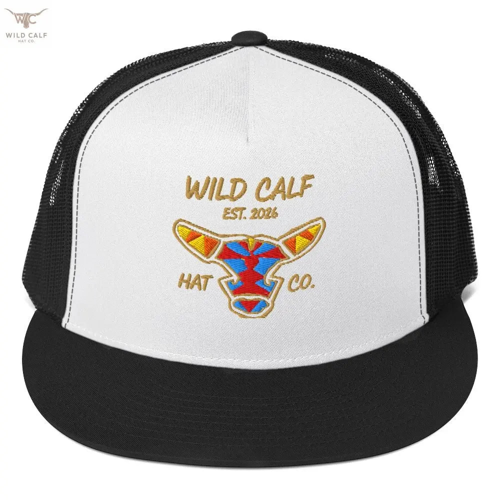 Wild Calf Emblem Trucker Cap - Wild Calf Hat Company