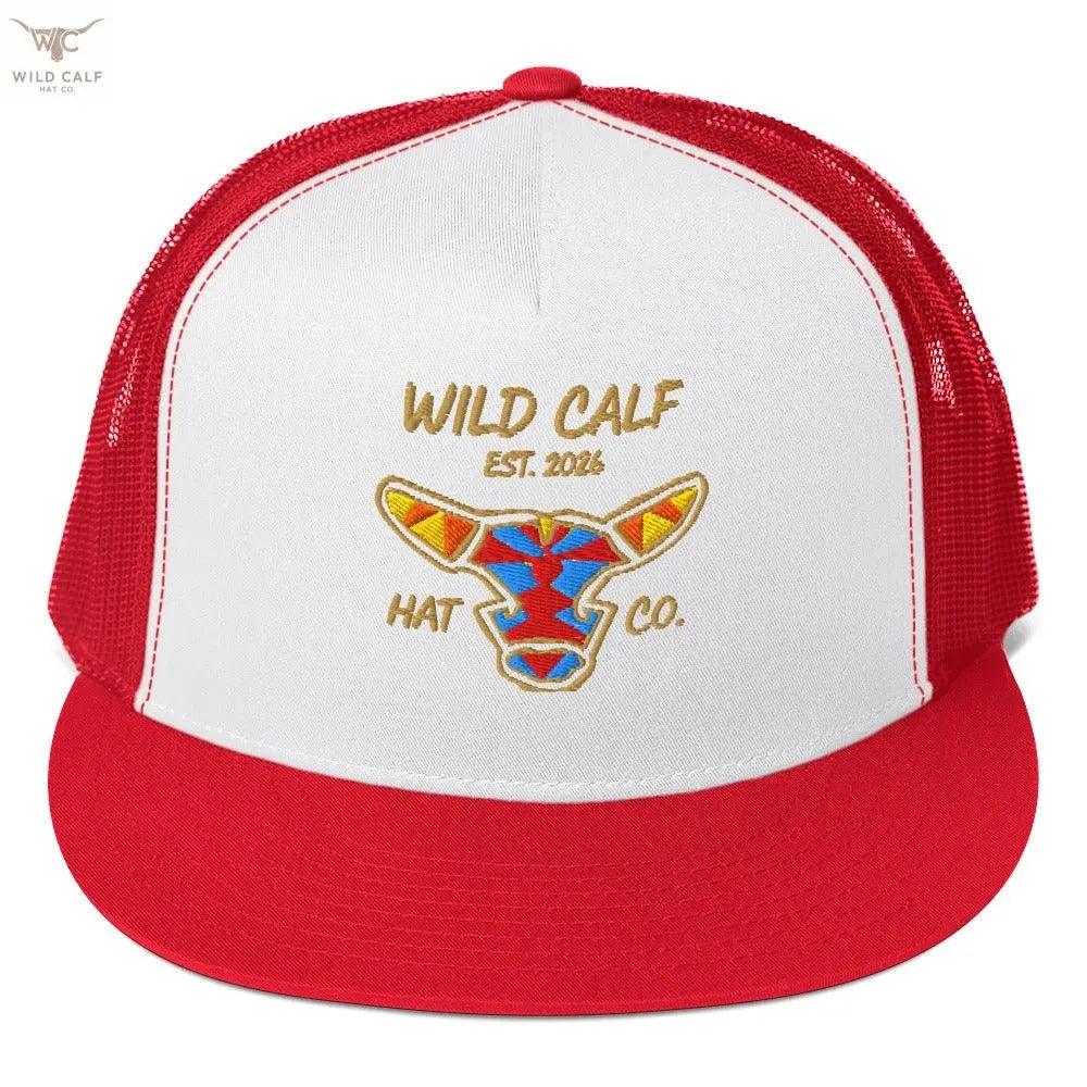 Wild Calf Emblem Trucker Cap - Wild Calf Hat Company
