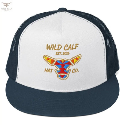 Wild Calf Emblem Trucker Cap - Wild Calf Hat Company