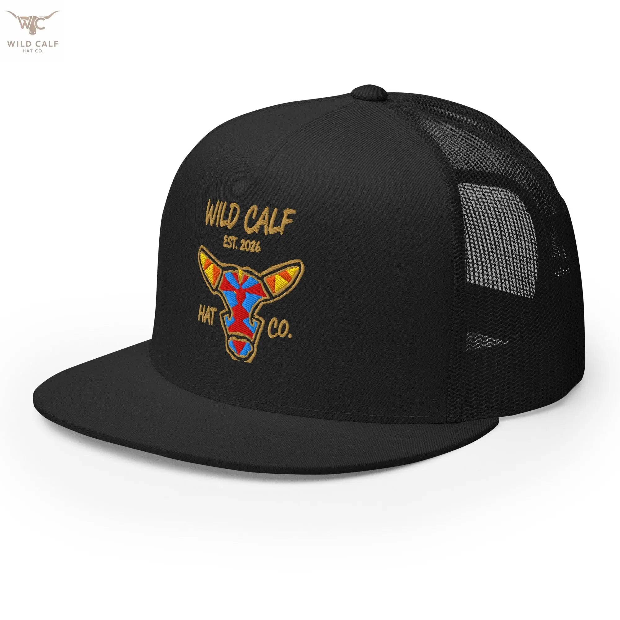 Wild Calf Emblem Trucker Cap - Wild Calf Hat Company