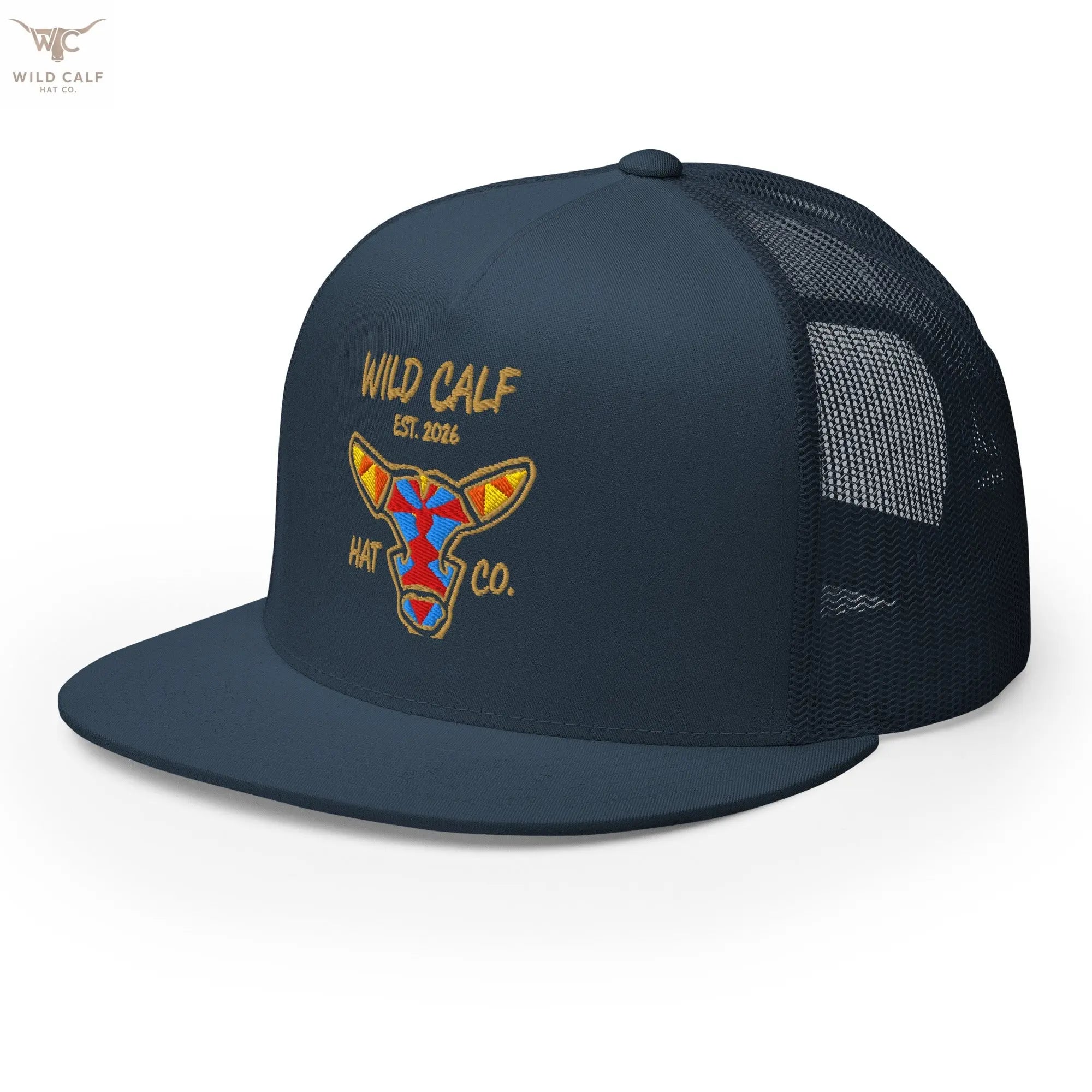 Wild Calf Emblem Trucker Cap - Wild Calf Hat Company