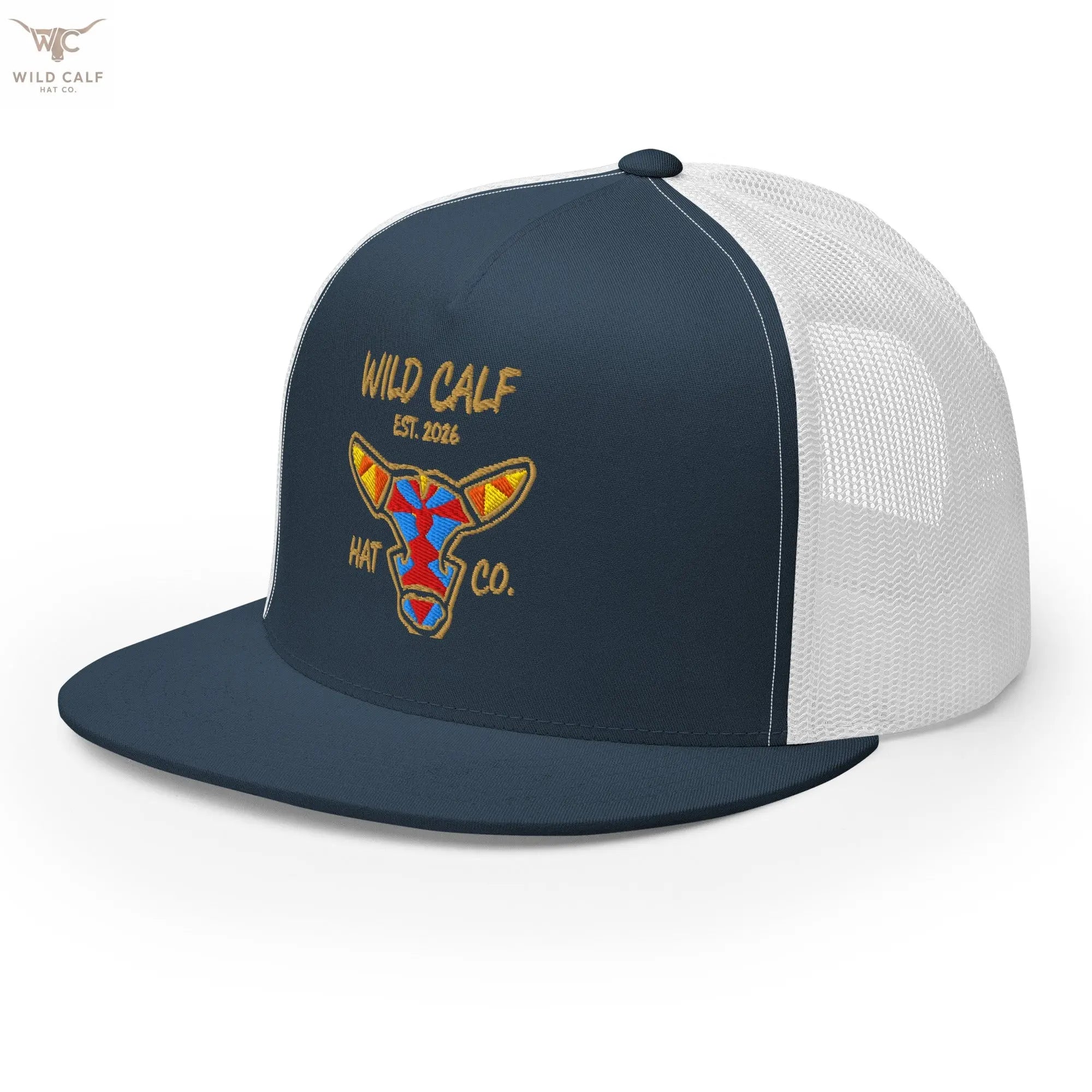 Wild Calf Emblem Trucker Cap - Wild Calf Hat Company