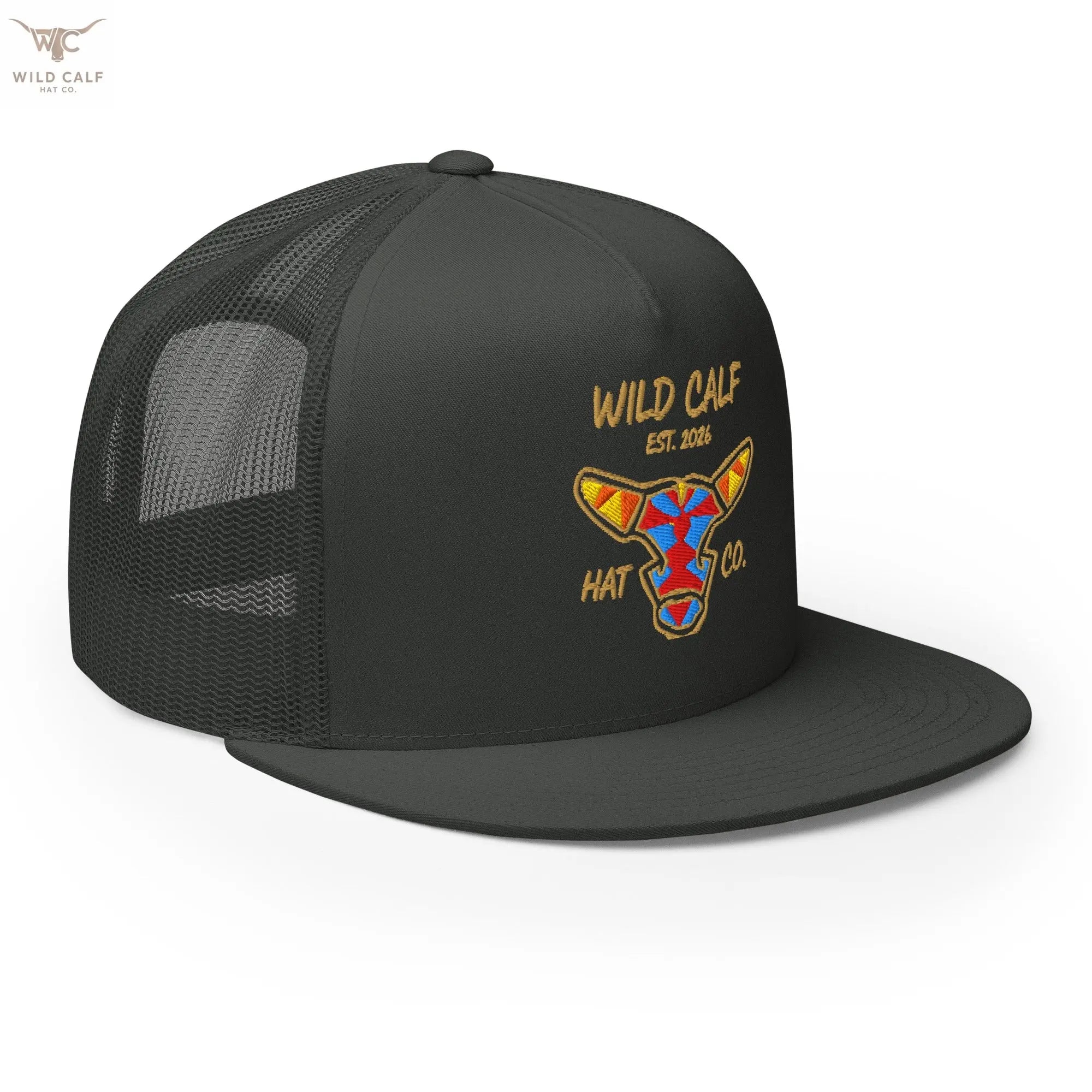 Wild Calf Emblem Trucker Cap - Wild Calf Hat Company