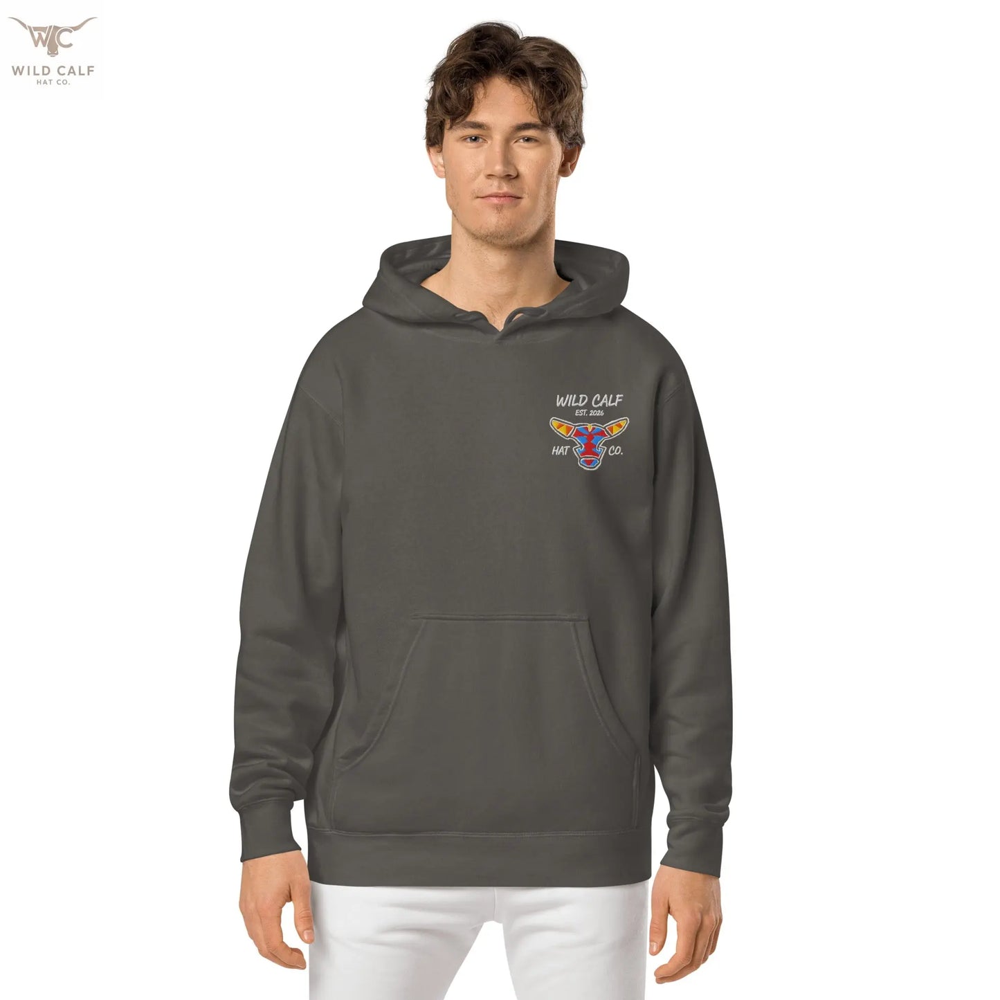 Wild Calf unisex Bull emblem hoodie - Wild Calf Hat Company