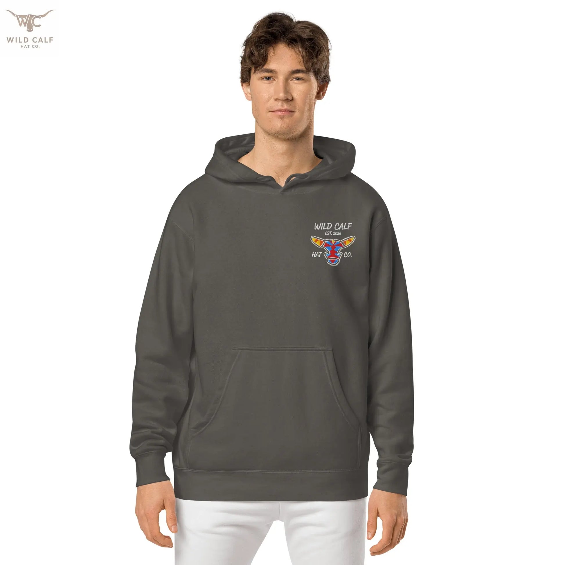 Wild Calf unisex Bull emblem hoodie - Wild Calf Hat Company