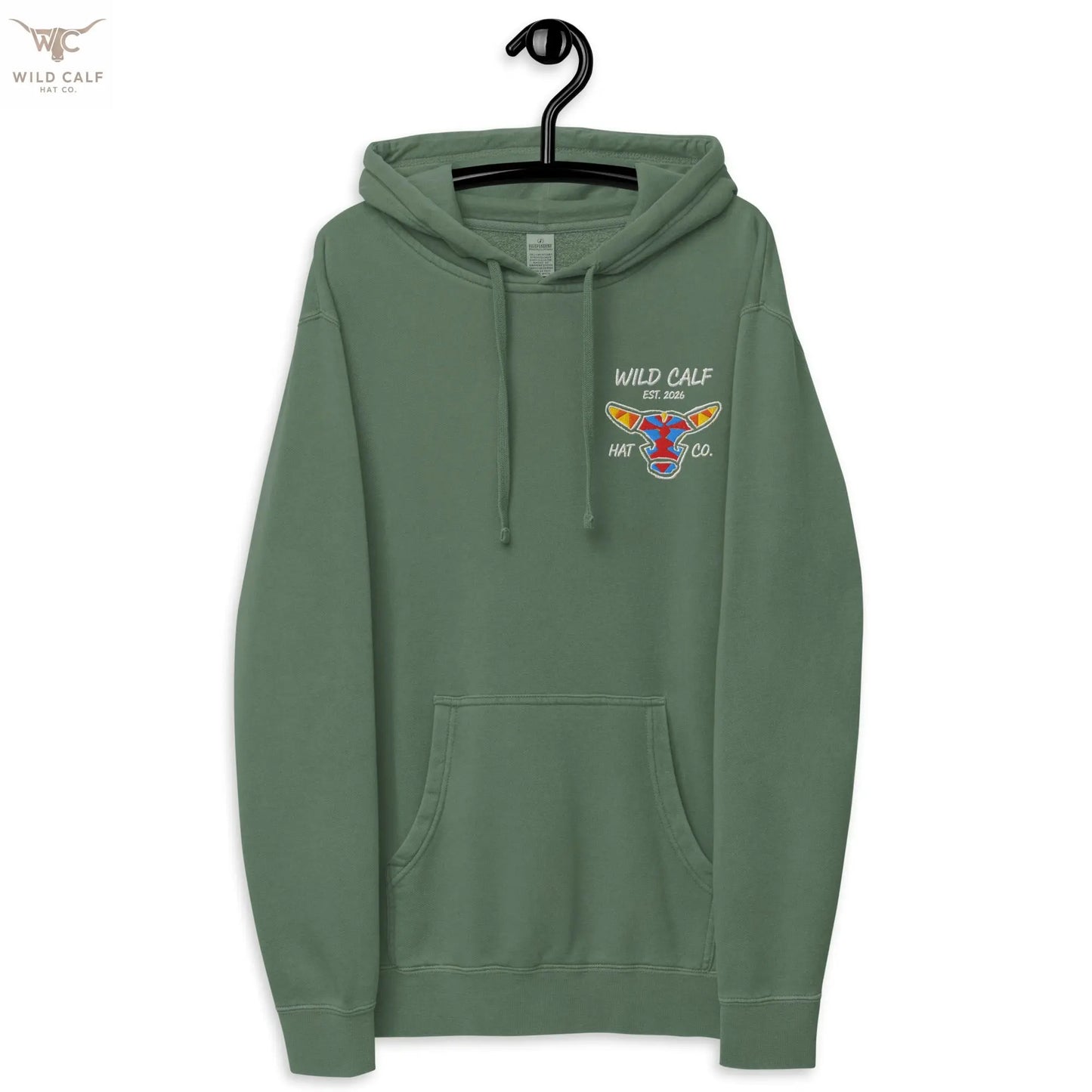 Wild Calf unisex Bull emblem hoodie - Wild Calf Hat Company