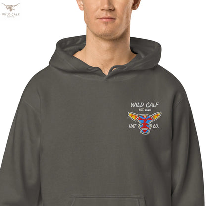 Wild Calf unisex Bull emblem hoodie - Wild Calf Hat Company