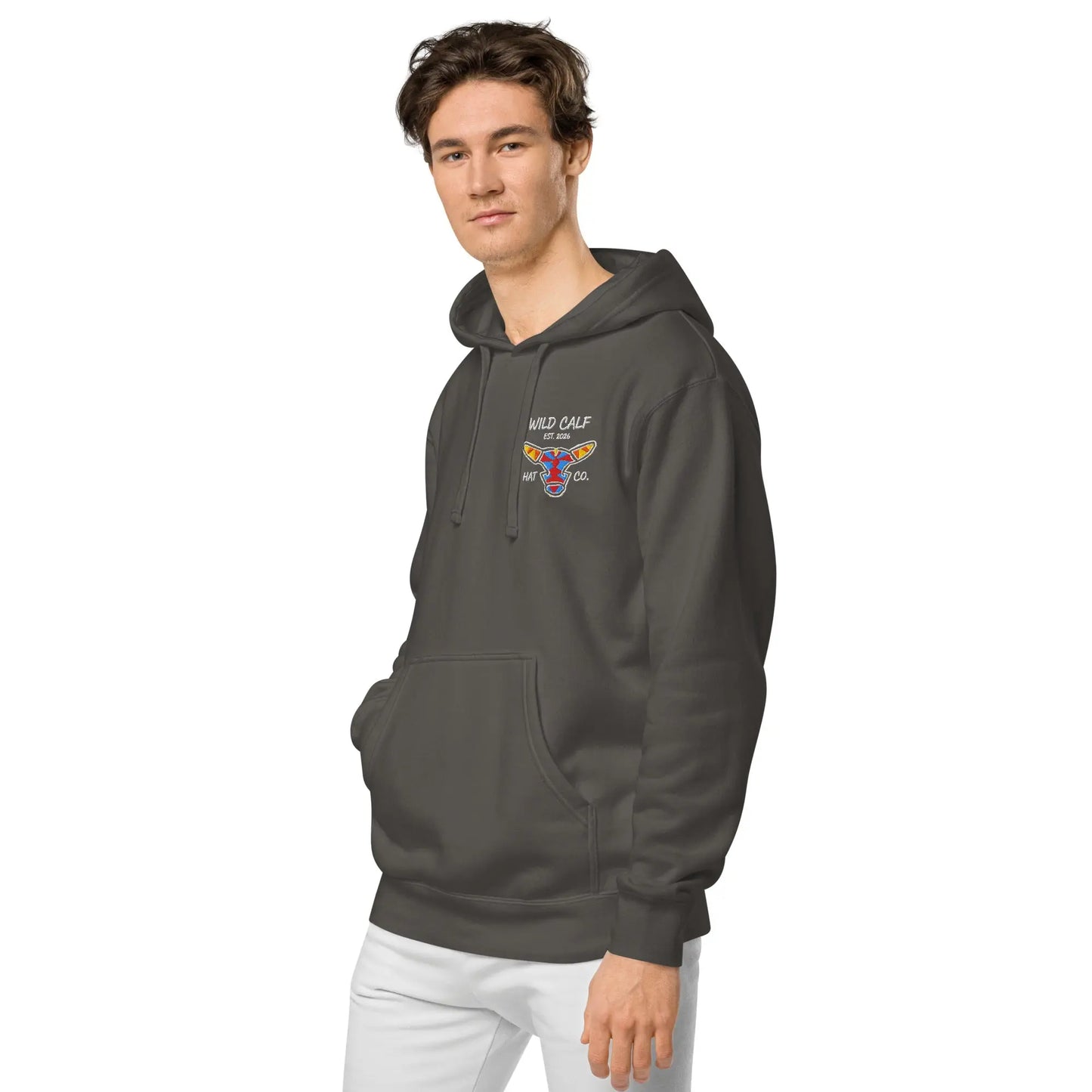 Wild Calf unisex Bull emblem hoodie - Wild Calf Hat Company