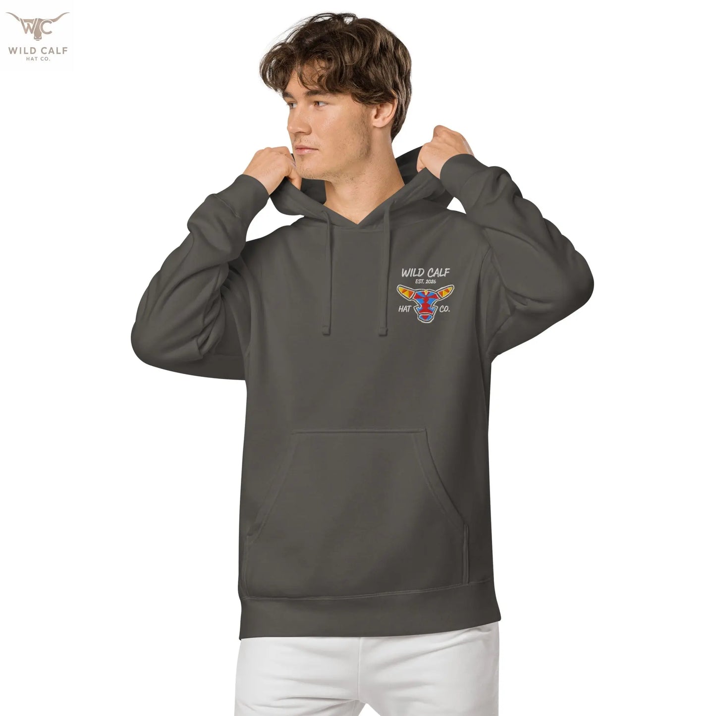 Wild Calf unisex Bull emblem hoodie - Wild Calf Hat Company