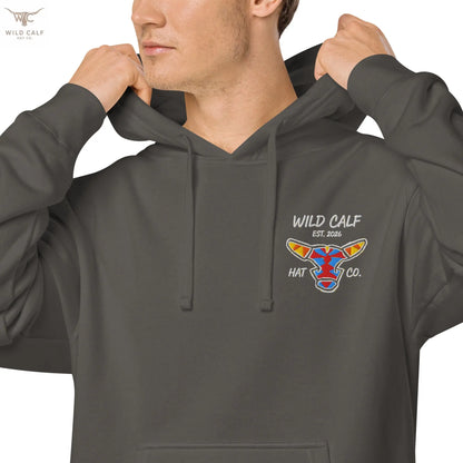 Wild Calf unisex Bull emblem hoodie - Wild Calf Hat Company