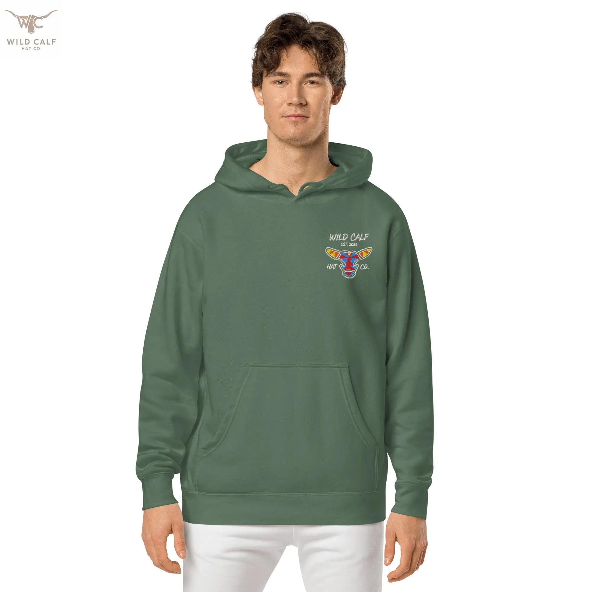 Wild Calf unisex Bull emblem hoodie - Wild Calf Hat Company