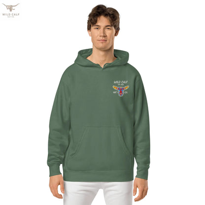 Wild Calf unisex Bull emblem hoodie - Wild Calf Hat Company