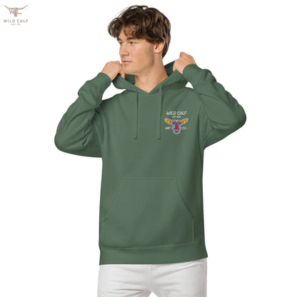 Wild Calf unisex Bull emblem hoodie - Wild Calf Hat Company