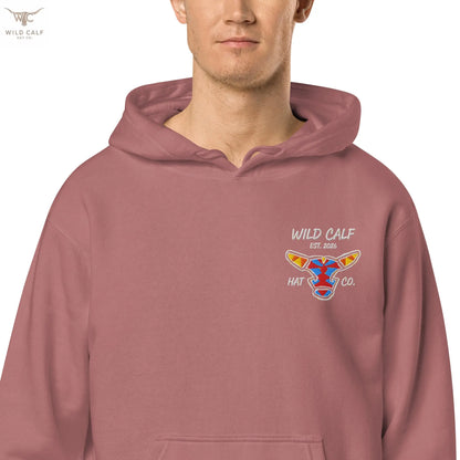 Wild Calf unisex Bull emblem hoodie - Wild Calf Hat Company