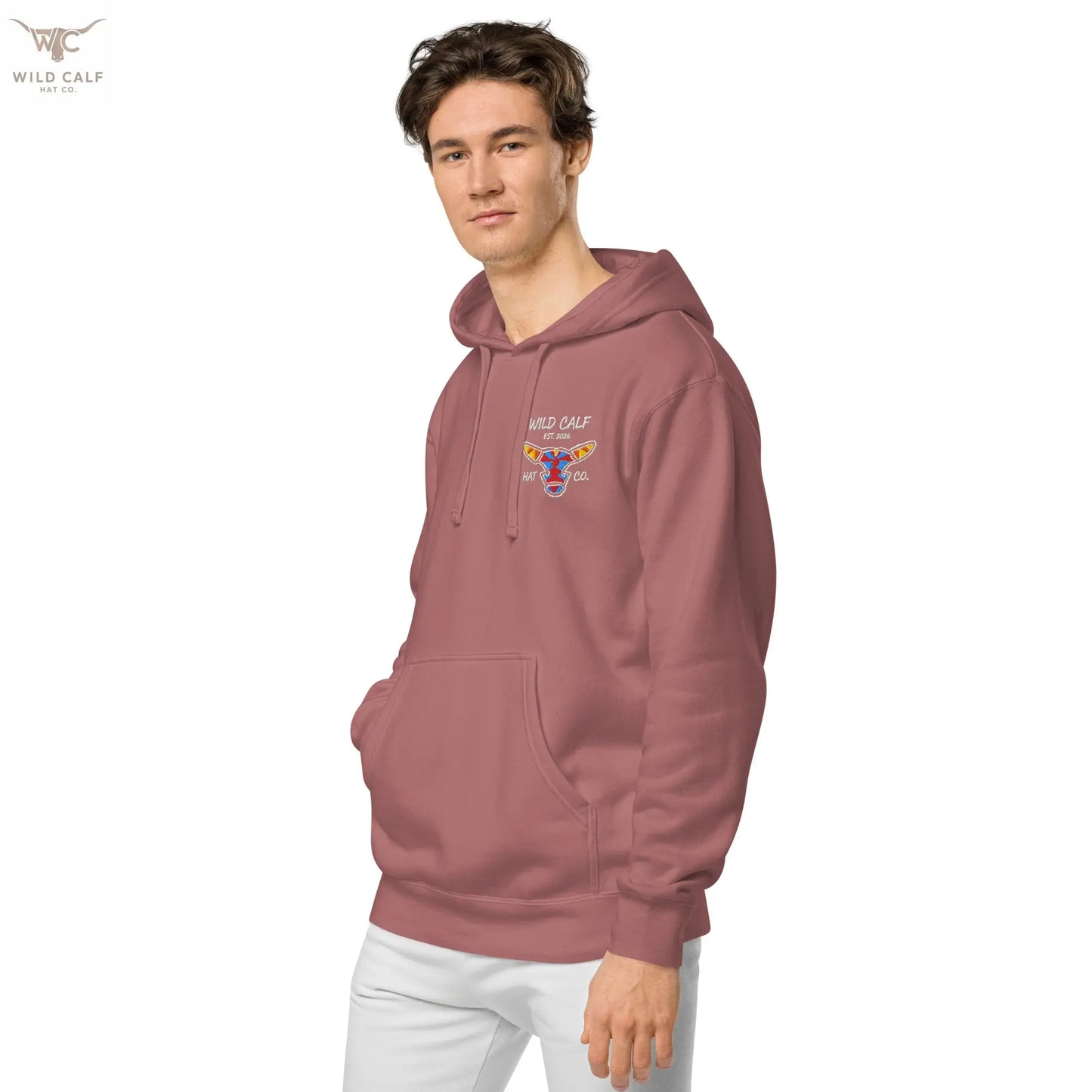 Wild Calf unisex Bull emblem hoodie - Wild Calf Hat Company