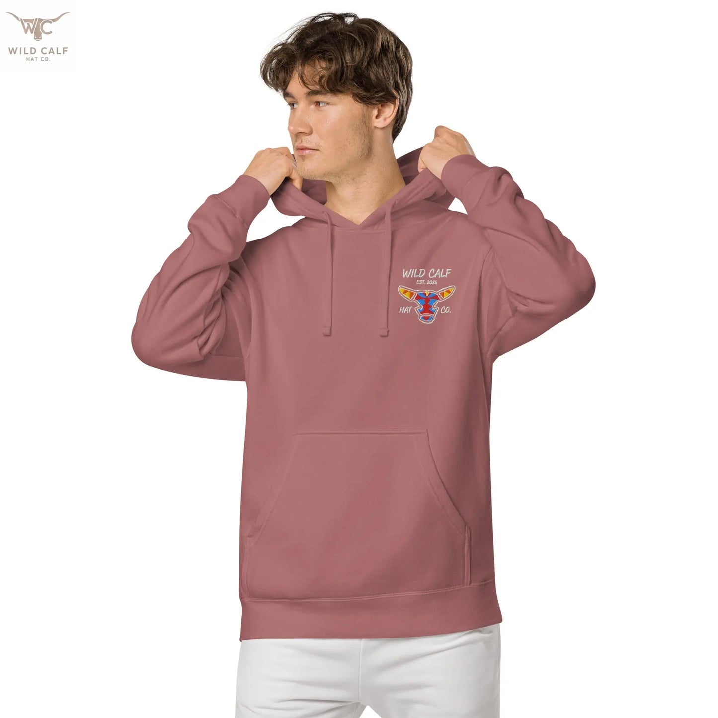 Wild Calf unisex Bull emblem hoodie - Wild Calf Hat Company