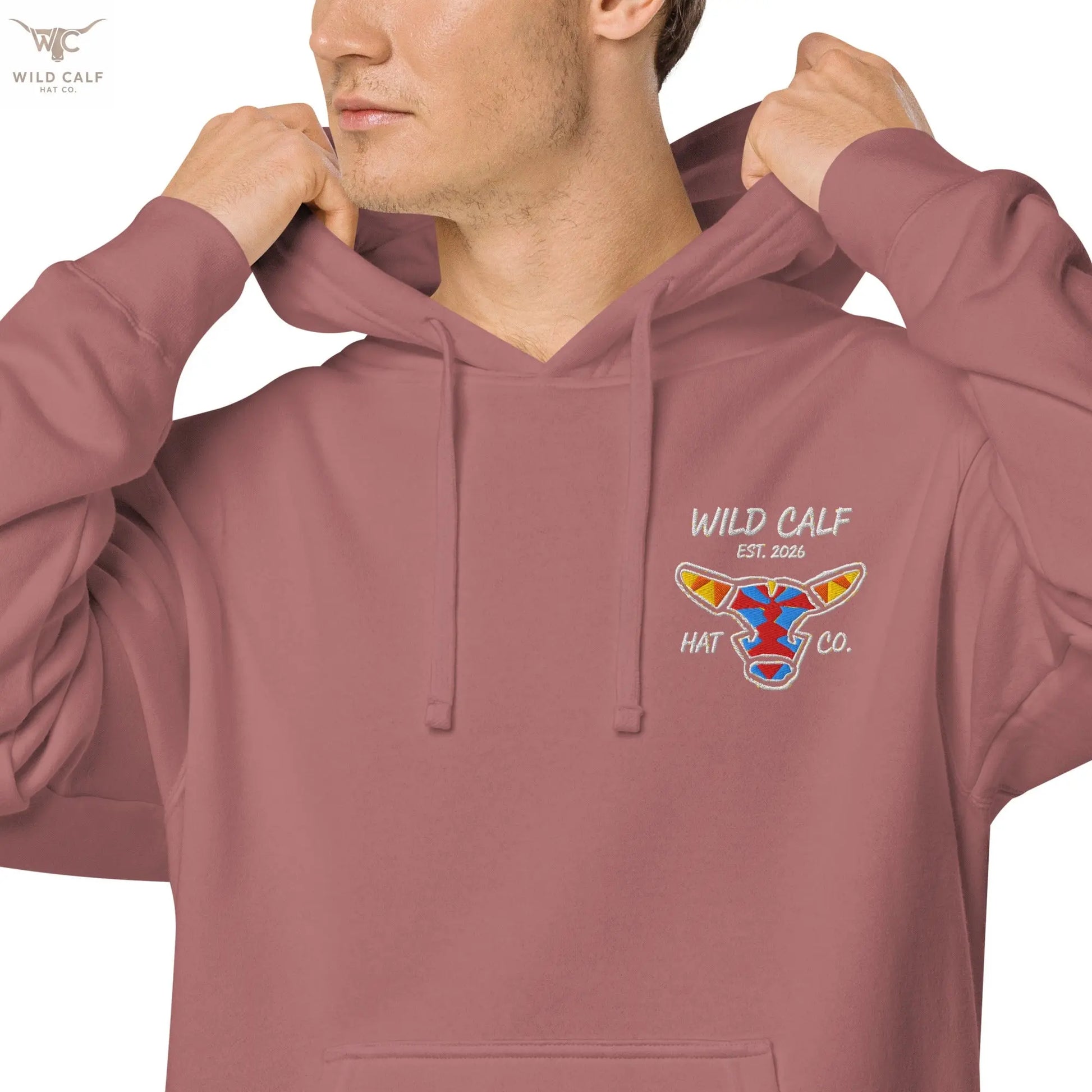 Wild Calf unisex Bull emblem hoodie - Wild Calf Hat Company