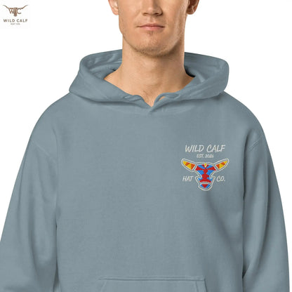 Wild Calf unisex Bull emblem hoodie - Wild Calf Hat Company