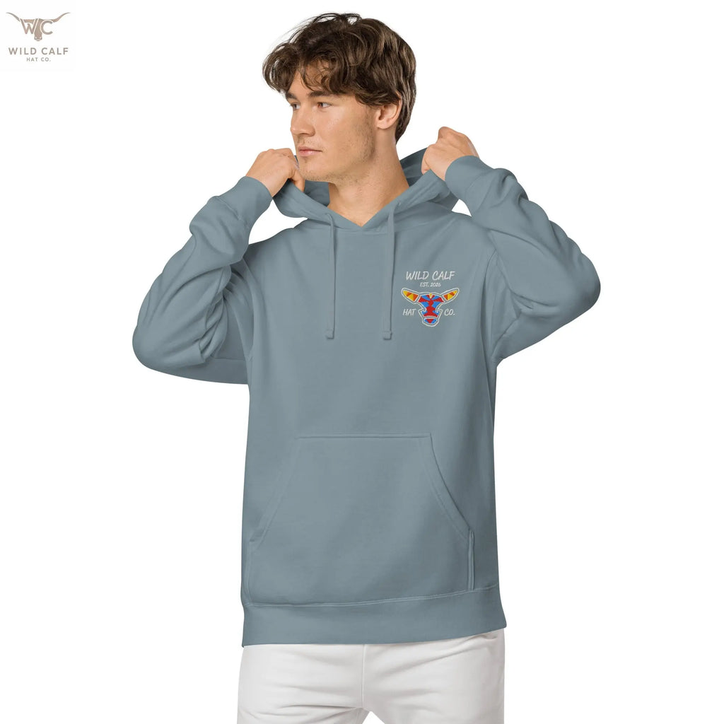 Wild Calf unisex Bull emblem hoodie - Wild Calf Hat Company
