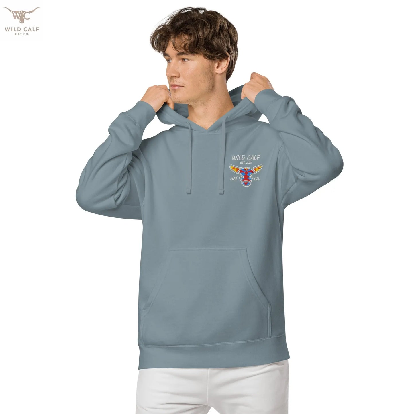 Wild Calf unisex Bull emblem hoodie - Wild Calf Hat Company