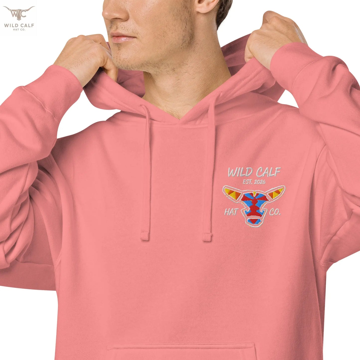Wild Calf unisex Bull emblem hoodie - Wild Calf Hat Company