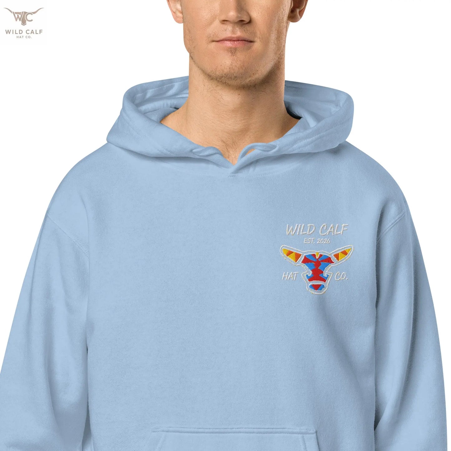 Wild Calf unisex Bull emblem hoodie - Wild Calf Hat Company
