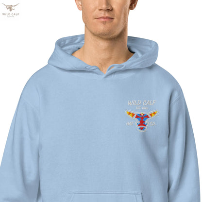 Wild Calf unisex Bull emblem hoodie - Wild Calf Hat Company