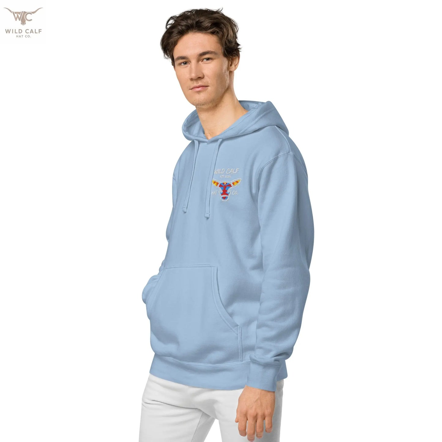 Wild Calf unisex Bull emblem hoodie - Wild Calf Hat Company