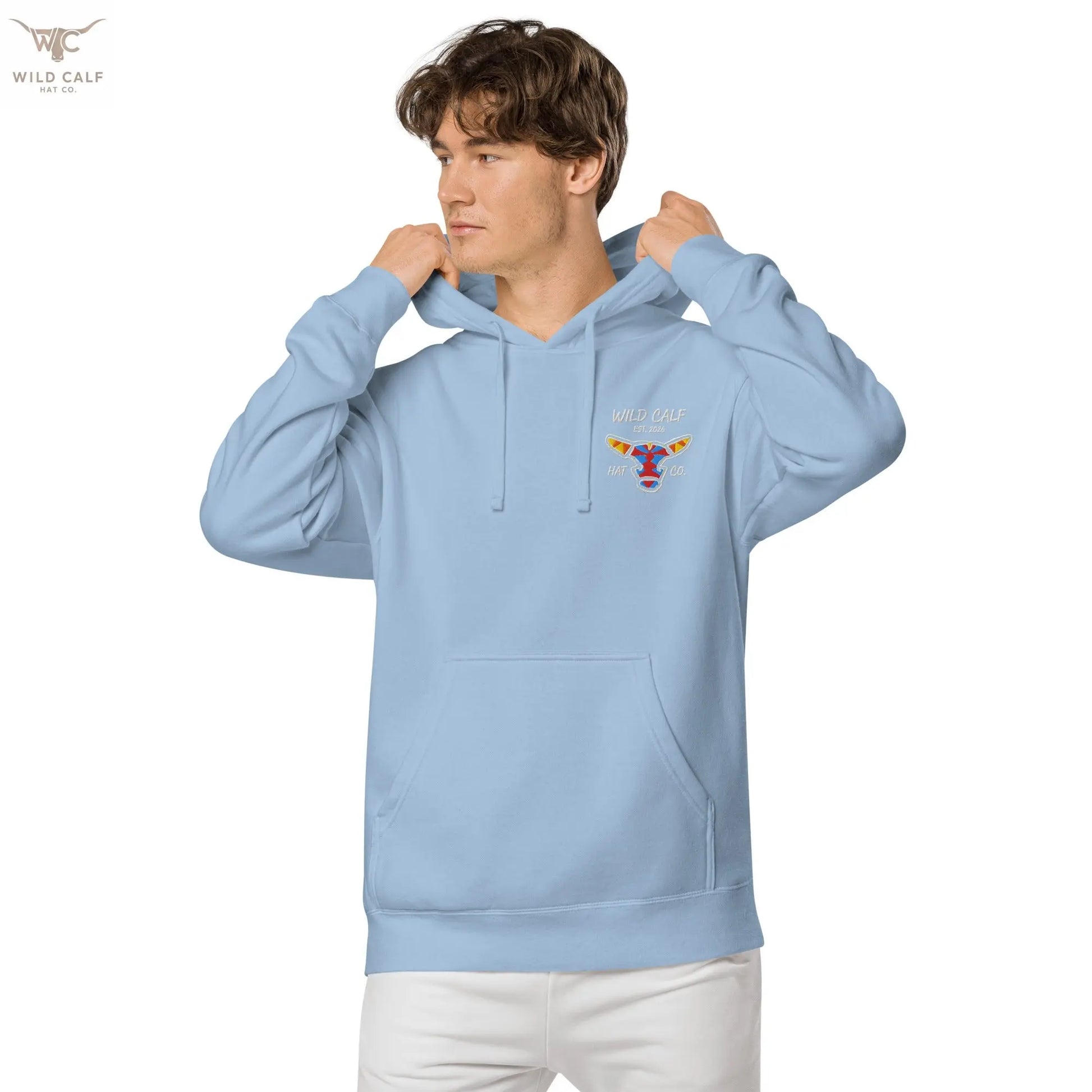 Wild Calf unisex Bull emblem hoodie - Wild Calf Hat Company