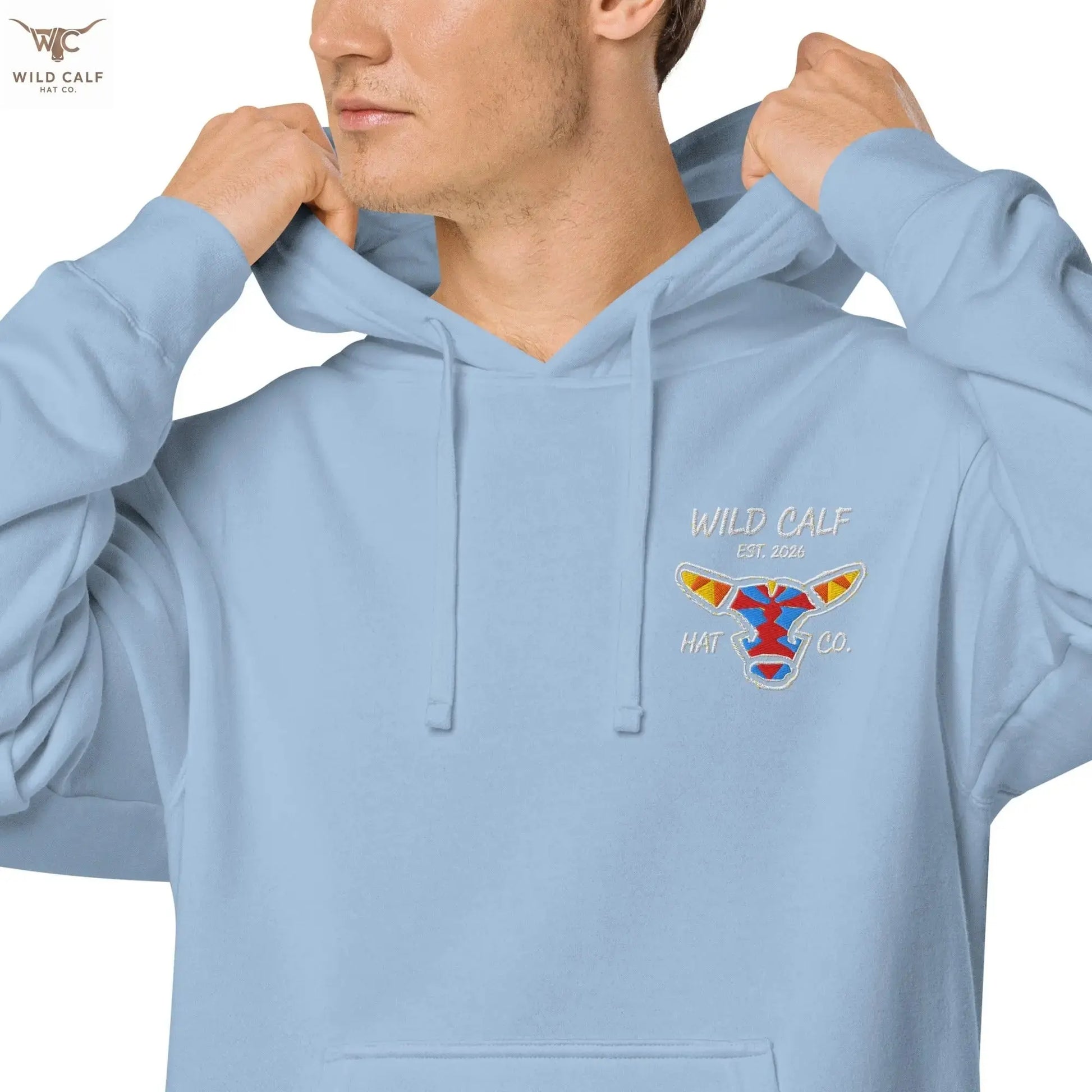 Wild Calf unisex Bull emblem hoodie - Wild Calf Hat Company