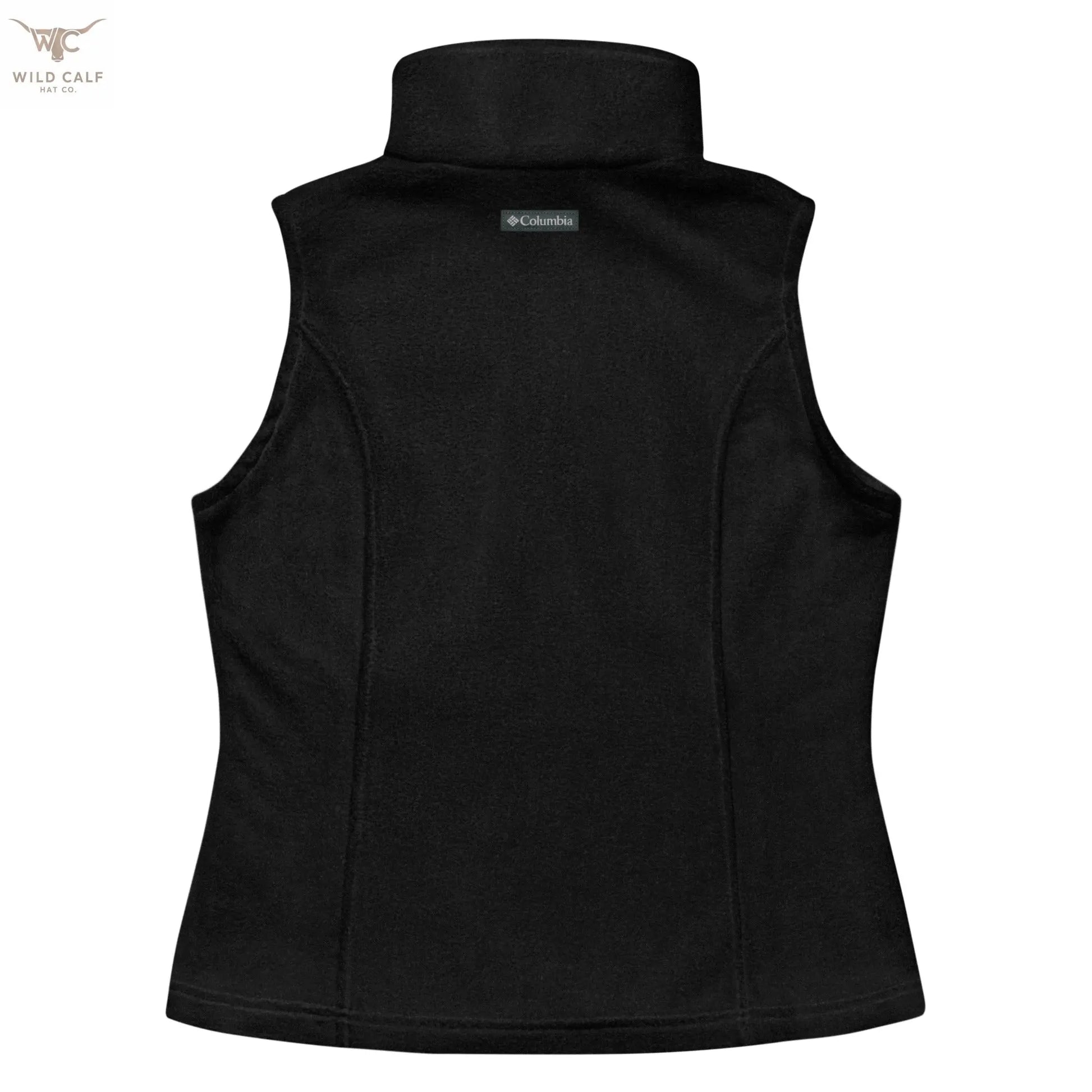 Women’s Pink Wild Calf Columbia fleece vest - Wild Calf Hat Company