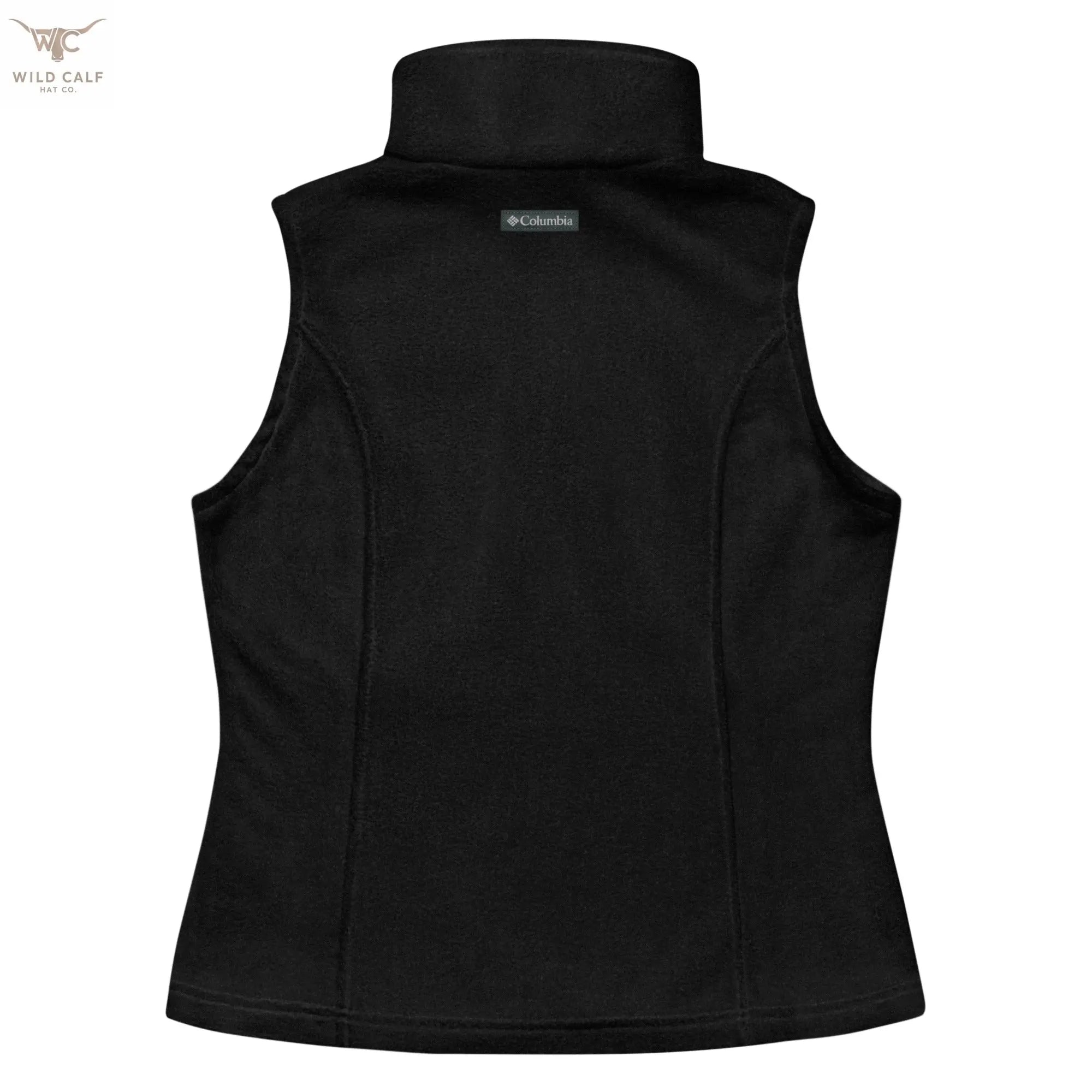 Women’s Pink Wild Calf Columbia fleece vest - Wild Calf Hat Company